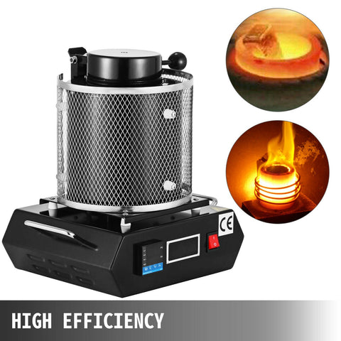 3KG Digital Melting Furnace – 110V Electric Gold, Copper, Silver Smelter with PID Control – 5183KG - with | Sold by Uncle Wiener's Wholesale