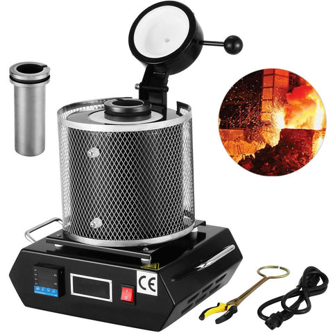 3KG Digital Melting Furnace – 110V Electric Gold, Copper, Silver Smelter with PID Control – 5183KG - with | Sold by Uncle Wiener's Wholesale