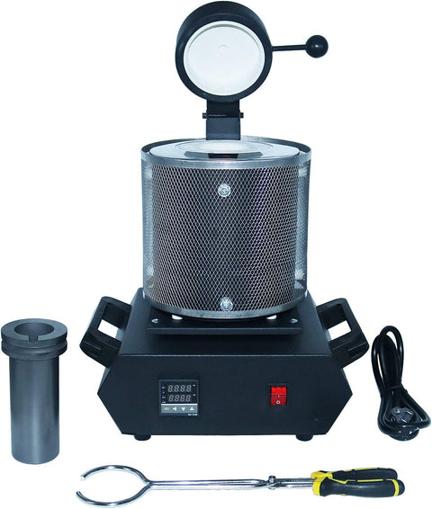 3KG Gold & Metal Melting Furnace 2100W – High - Temp Electric Smelter 2000°F | 110V - with | Sold by Uncle Wiener's Wholesale
