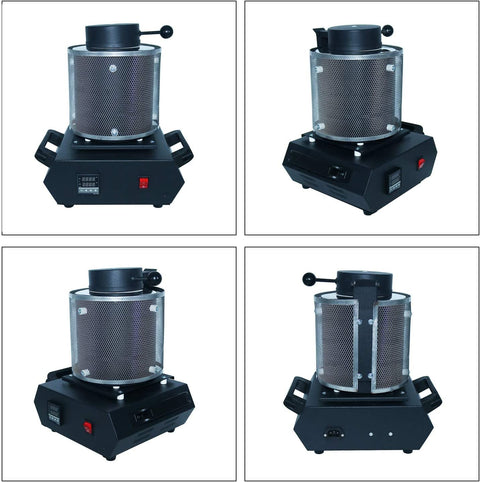 3KG Gold & Metal Melting Furnace 2100W – High - Temp Electric Smelter 2000°F | 110V - with | Sold by Uncle Wiener's Wholesale