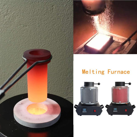 3KG Gold & Metal Melting Furnace 2100W – High - Temp Electric Smelter 2000°F | 110V - with | Sold by Uncle Wiener's Wholesale
