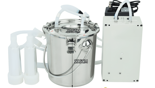 3L Goat Milking Machine Rechargeable Stainless Steel Bucket GM003 - General Equipment with | Sold by Uncle Wiener's Wholesale