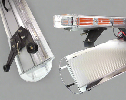 Amber LED emergency strobe light bar for trucks
Side view of 55" roof-mount amber light bar
Emergency LED light bar with mounting brackets
Close-up of Gen III amber LEDs in strobe bar
Full-length light bar mounted on vehicle roof