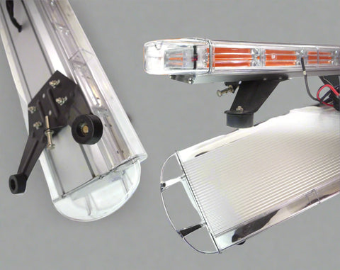 Amber LED emergency strobe light bar for trucks
Side view of 55" roof-mount amber light bar
Emergency LED light bar with mounting brackets
Close-up of Gen III amber LEDs in strobe bar
Full-length light bar mounted on vehicle roof