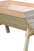 4 ft Wood Raised Garden Bed Planter – Ergonomic Fir Planter RGT110 - with | Sold by Uncle Wiener's Wholesale