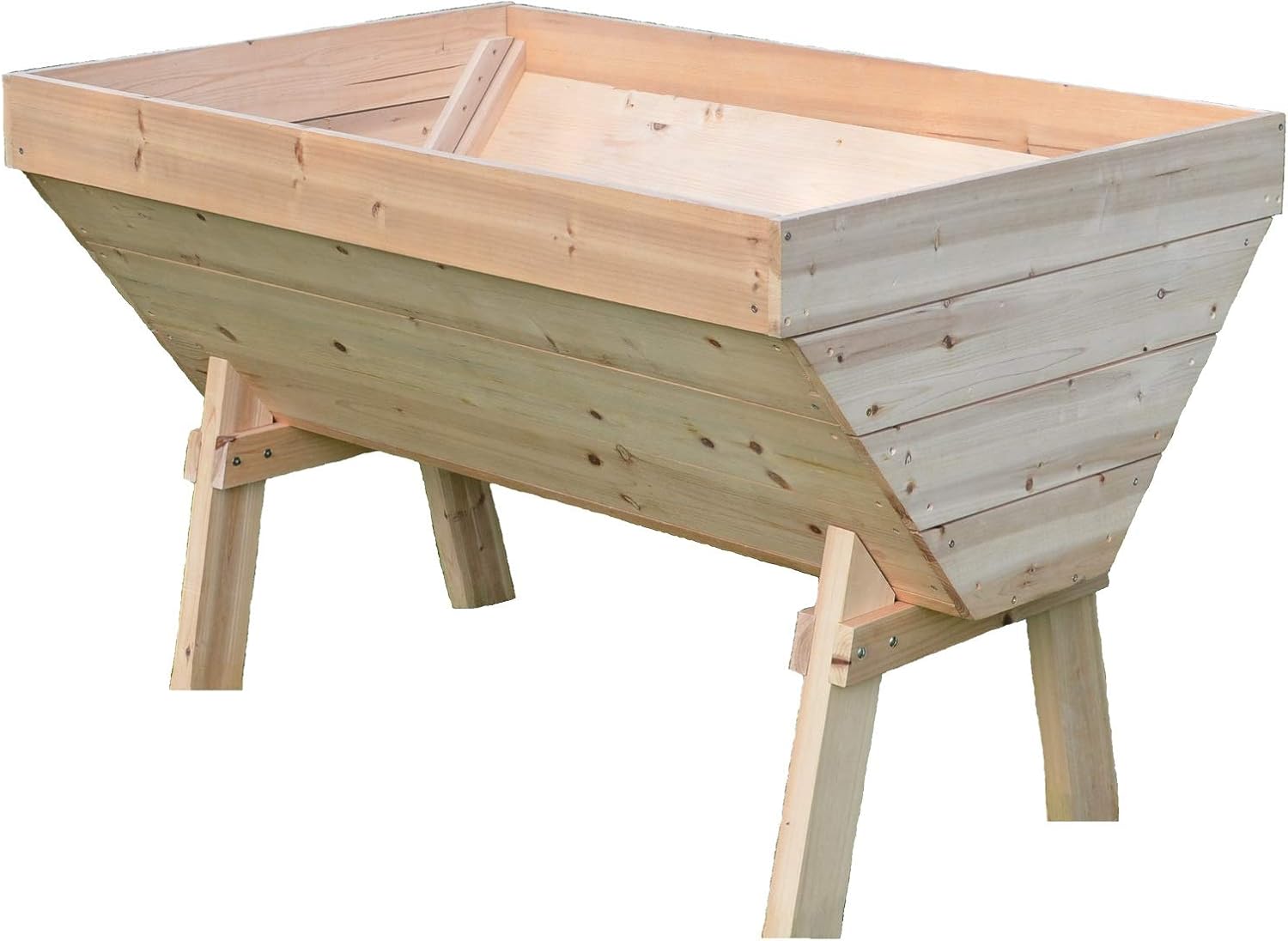 4 ft Wood Raised Garden Bed Planter – Ergonomic Fir Planter RGT110 - with | Sold by Uncle Wiener's Wholesale