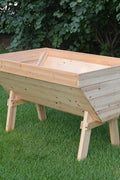 4 ft Wood Raised Garden Bed Planter – Ergonomic Fir Planter RGT110 - with | Sold by Uncle Wiener's Wholesale