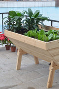 4 ft Wood Raised Garden Bed Planter – Ergonomic Fir Planter RGT110 - with | Sold by Uncle Wiener's Wholesale