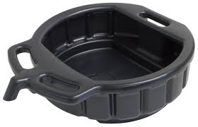 4 - Gallon Oil Drain Pan with Easy - Grip Handles – Heavy - Duty Design | Model 17942 - with | Sold by Uncle Wiener's Wholesale