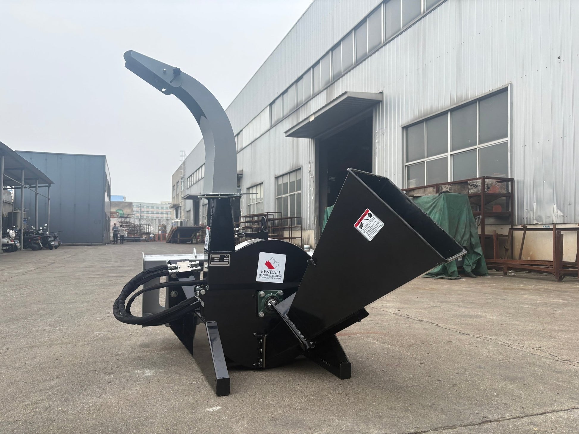4 Inch Self Feeding PTO Wood Chipper Heavy Duty Tractor Mount Steel Infeed SSBX424 - with | Sold by Uncle Wiener's Wholesale