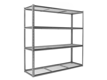 4 - Layer 6FT Heavy - Duty Steel Garage Shelving Rack – 3000 lb Capacity Adjustable Storage NB002 - with | Sold by Uncle Wiener's Wholesale