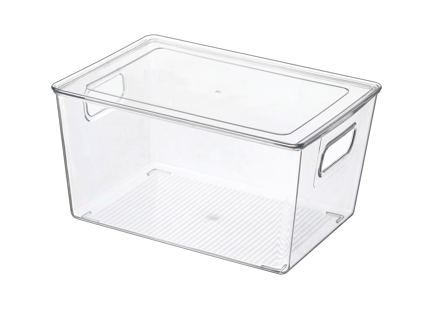 4 Pc Clear Plastic Storage Box With Lid Set Fridge Organizer Bin S M L Variants SC22183 - with Small | Sold by Uncle Wiener's Wholesale