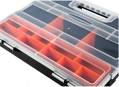 4 - Pc Tool & Parts Organizer Box Set – Durable Storage Case with Compartments – WT421 - with | Sold by Uncle Wiener's Wholesale