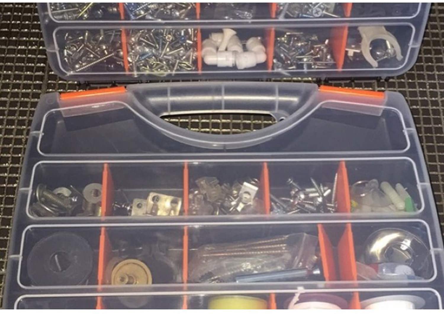 4 - Pc Tool & Parts Organizer Box Set – Durable Storage Case with Compartments – WT421 - with | Sold by Uncle Wiener's Wholesale