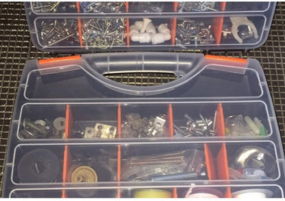 4 - Pc Tool & Parts Organizer Box Set – Durable Storage Case with Compartments – WT421 - with | Sold by Uncle Wiener's Wholesale