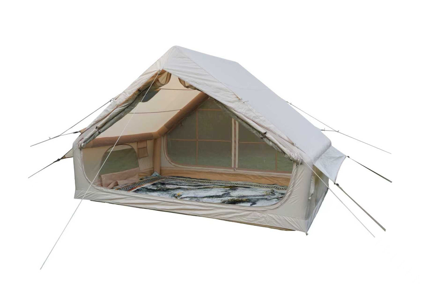 4 - Person Inflatable Camping Tent with Stove Jack, Waterproof 210D Oxford Hot Tent for All - Season Camping IT420SJ - with | Sold by Uncle Wiener's Wholesale