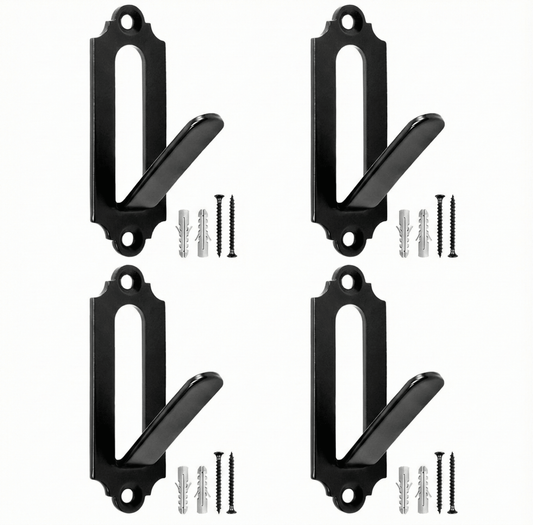 4-Piece Wall-Mounted Metal Skull Hanger Bracket with Screws – Taxidermy Display Hook DLGG221021 - with | Sold by Uncle Wiener's Wholesale