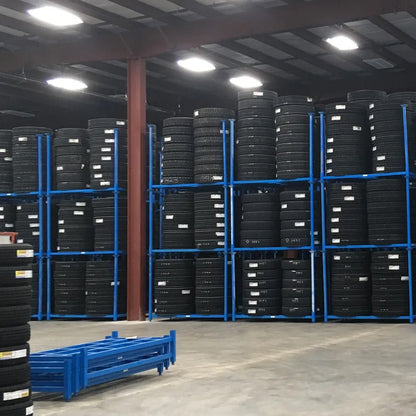 4 Post Stackable Storage Rack 3300 lb Heavy Duty Industrial Steel Pallet Stand SK041500 - with | Sold by Uncle Wiener's Wholesale