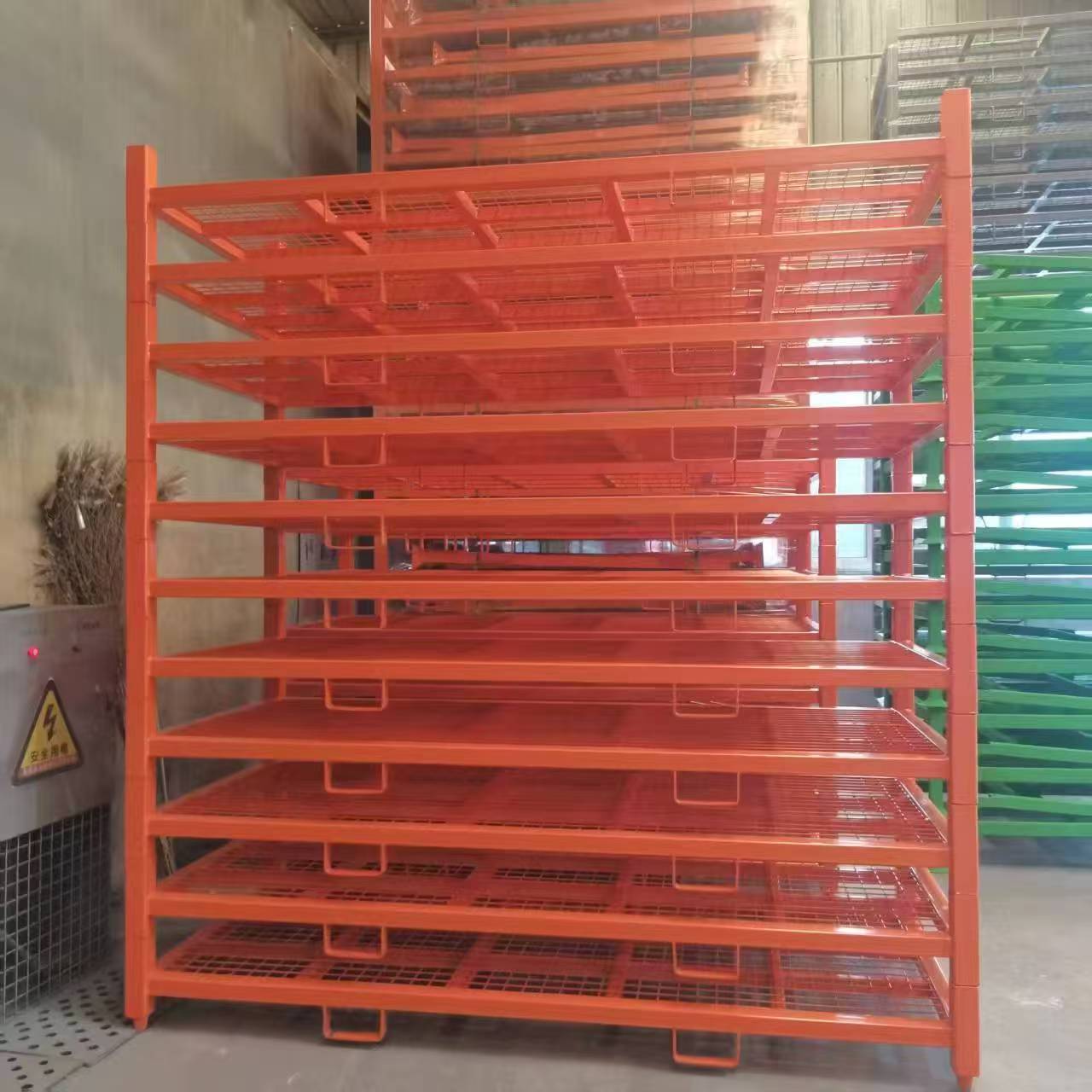 4 Post Stackable Storage Rack 3300 lb Heavy Duty Industrial Steel Pallet Stand SK041500 - with | Sold by Uncle Wiener's Wholesale