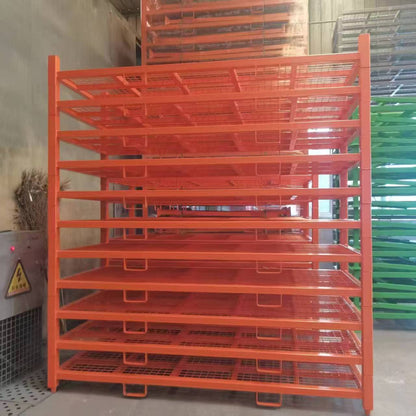 4 Post Stackable Storage Rack 3300 lb Heavy Duty Industrial Steel Pallet Stand SK041500 - with | Sold by Uncle Wiener's Wholesale
