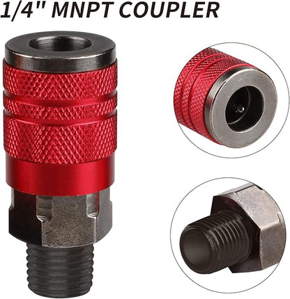 4 - Way Straight Air Manifold with 5 Ports & 1/4" NPT Plug – Aluminum Pneumatic Air Splitter – AM4W5P - with | Sold by Uncle Wiener's Wholesale