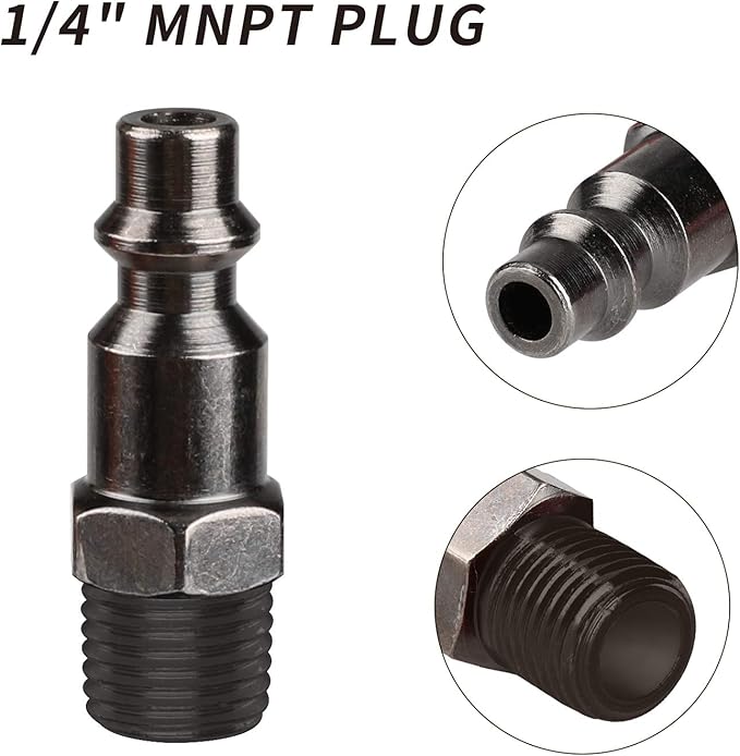 4 - Way Straight Air Manifold with 5 Ports & 1/4" NPT Plug – Aluminum Pneumatic Air Splitter – AM4W5P - with | Sold by Uncle Wiener's Wholesale