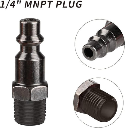 4 - Way Straight Air Manifold with 5 Ports & 1/4" NPT Plug – Aluminum Pneumatic Air Splitter – AM4W5P - with | Sold by Uncle Wiener's Wholesale