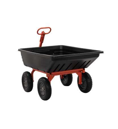 4 - Wheel Garden Utility Cart with Tow/Pull Handle & Pneumatic Tires GDC1200 - with | Sold by Uncle Wiener's Wholesale