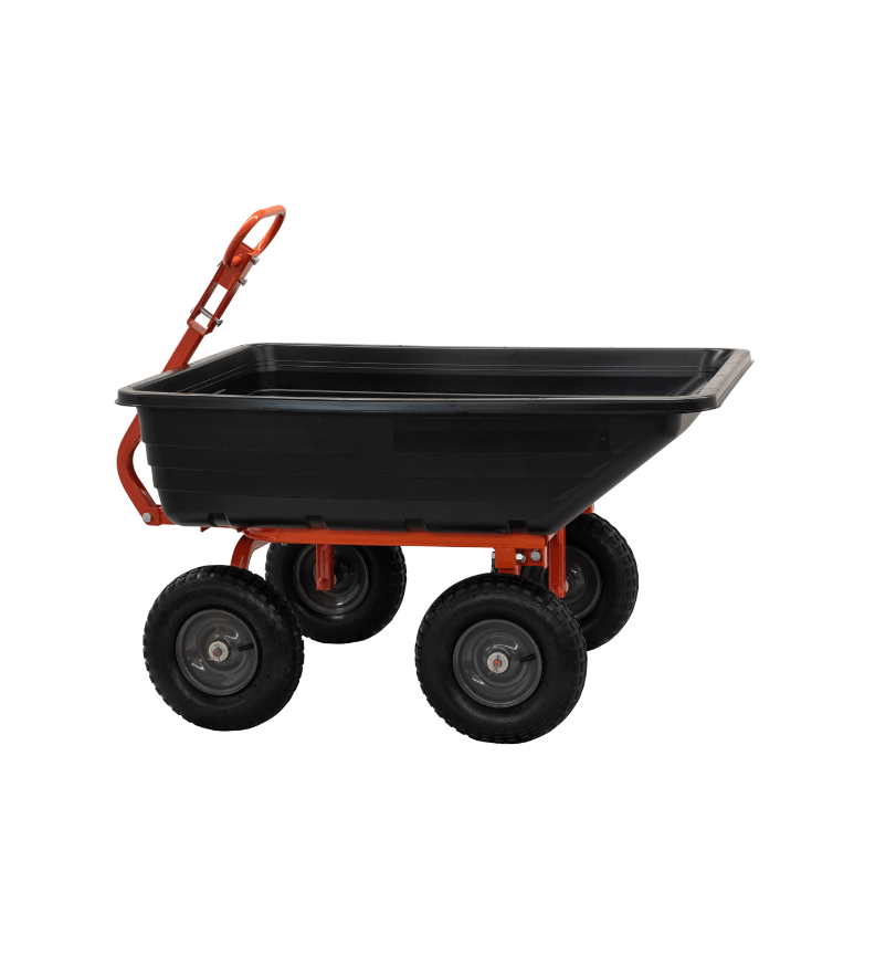 4 - Wheel Garden Utility Cart with Tow/Pull Handle & Pneumatic Tires GDC1200 - with | Sold by Uncle Wiener's Wholesale