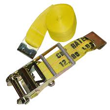 4" x 27 FT Heavy - Duty Ratchet Cargo Strap – 24,000 LB Capacity - with 4" x 27' Strap | Sold by Uncle Wiener's Wholesale
