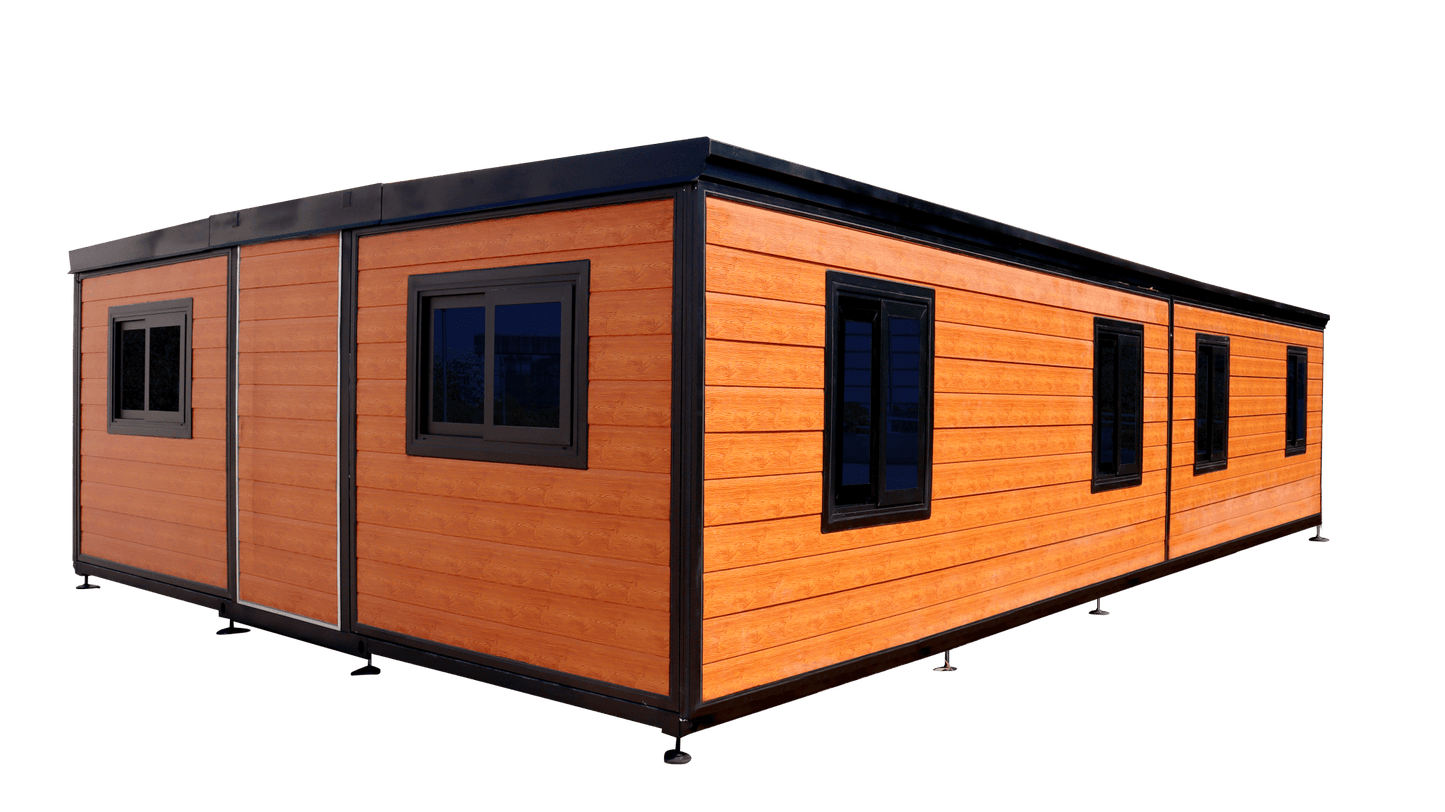 40 FT 3 - Bedroom Prefab Modular Home – Off - Grid Folding House with Kitchen & Electric Setup | SKU: S020940FT - Prefab Modular Home | 40FT Off - Grid Container House with | Sold by Uncle Wiener's Wholesale