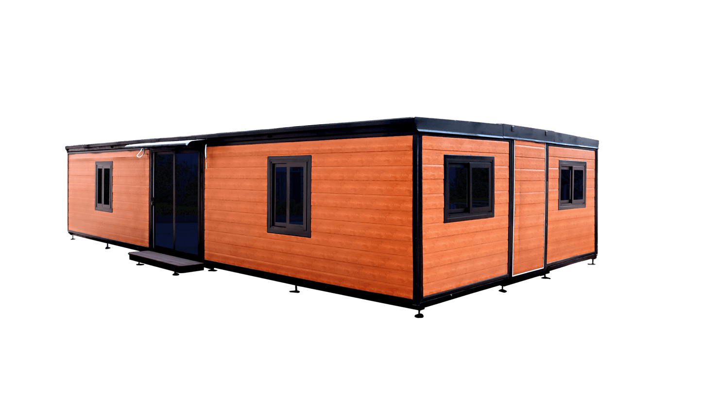 40 FT 3 - Bedroom Prefab Modular Home – Off - Grid Folding House with Kitchen & Electric Setup | SKU: S020940FT - Prefab Modular Home | 40FT Off - Grid Container House with | Sold by Uncle Wiener's Wholesale