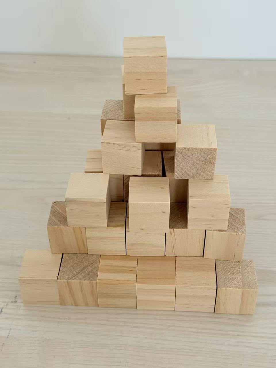 40-Piece 1″ Natural Solid Wood Craft Cubes Blocks Set DIY Unfinished Pine CUBE1 - with | Sold by Uncle Wiener's Wholesale