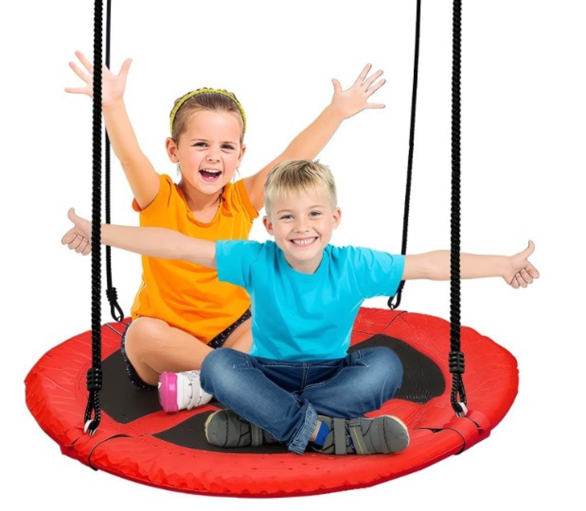 40" Round Kids Tree Swing with Adjustable Ropes – Indoor & Outdoor - with Blue | Sold by Uncle Wiener's Wholesale
