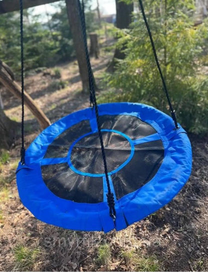 40" Round Kids Tree Swing with Adjustable Ropes – Indoor & Outdoor - with Red | Sold by Uncle Wiener's Wholesale