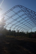 40′ WIDE DOUBLE TRUSS STORAGE BUILDINGS - with 22 Oz PVC Tarp Upgrade 40X60X23 | Sold by Uncle Wiener's Wholesale