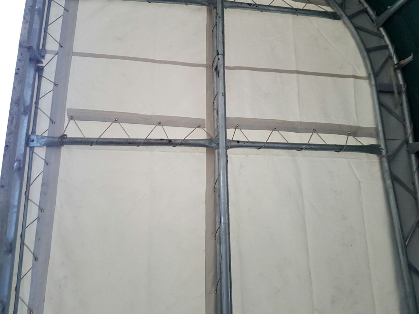40′ WIDE DOUBLE TRUSS STORAGE BUILDINGS - with Standard 40X60X23 14.5 OZ PVC | Sold by Uncle Wiener's Wholesale