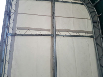 40′ WIDE DOUBLE TRUSS STORAGE BUILDINGS - with Standard 40X60X23 14.5 OZ PVC | Sold by Uncle Wiener's Wholesale
