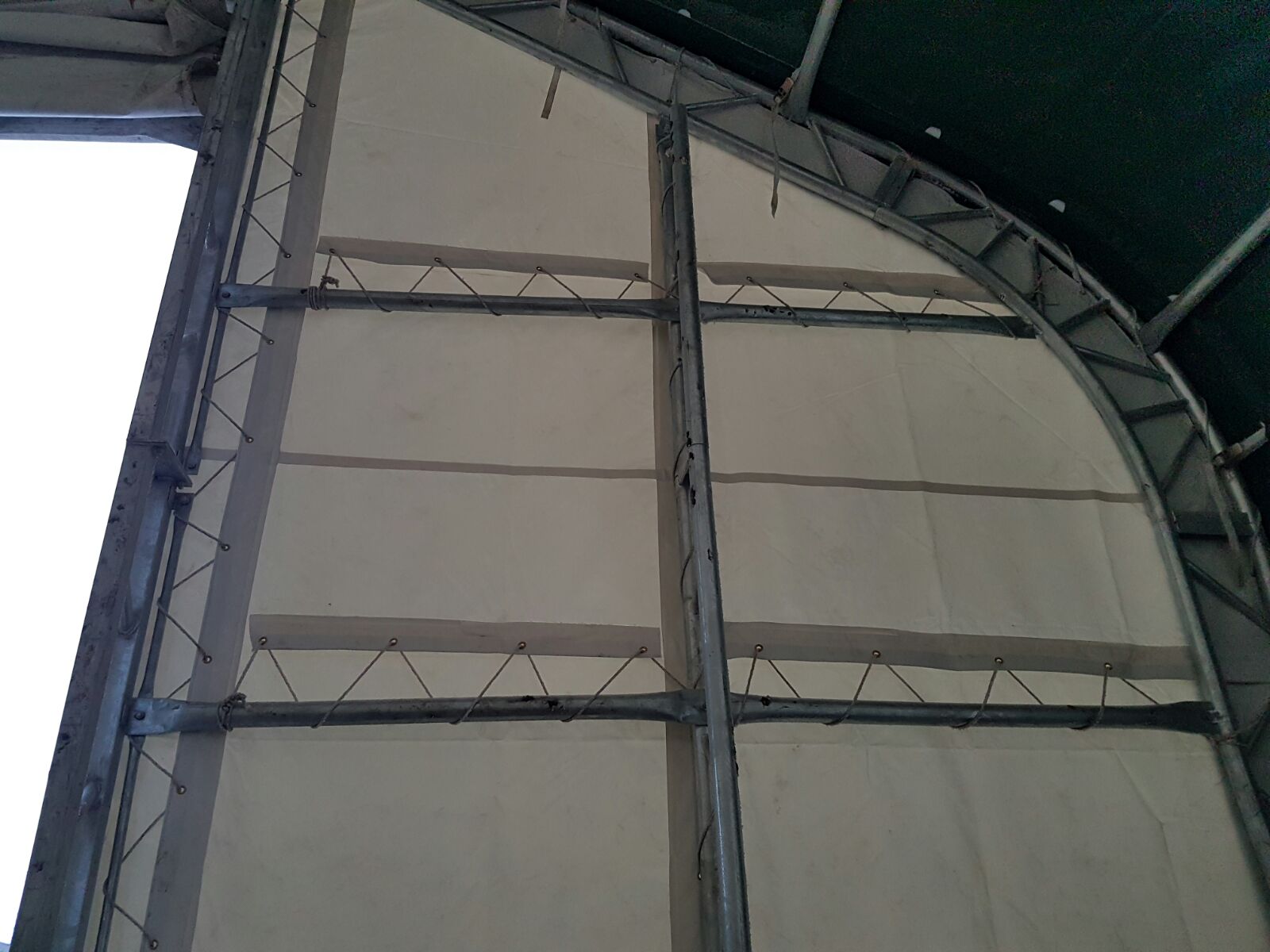 40′ WIDE DOUBLE TRUSS STORAGE BUILDINGS - with 22 Oz PVC Tarp Upgrade 40X60X23 | Sold by Uncle Wiener's Wholesale