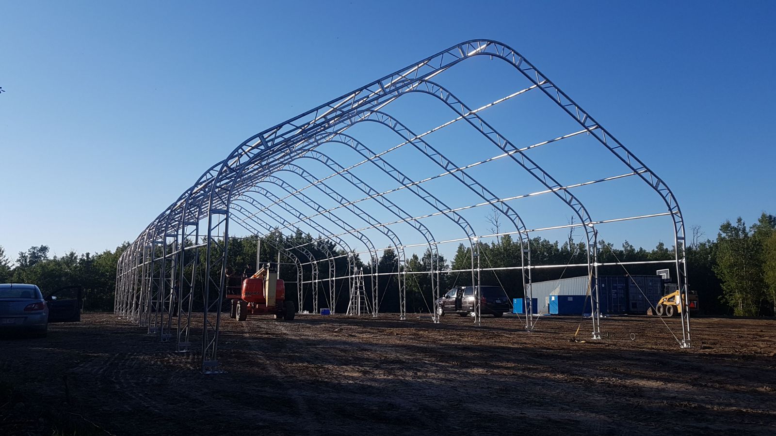 40′ WIDE DOUBLE TRUSS STORAGE BUILDINGS - with 8FT Truss Spacing Upgrade 40X60X23 | Sold by Uncle Wiener's Wholesale