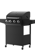 40,000 BTU Gas BBQ Grill – Outdoor Propane Barbecue with Cast Iron Grates | Model EQB40BA - with | Sold by Uncle Wiener's Wholesale