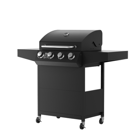 40,000 BTU Gas BBQ Grill – Outdoor Propane Barbecue with Cast Iron Grates | Model EQB40BA - with | Sold by Uncle Wiener's Wholesale