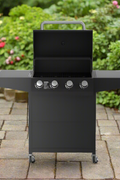 40,000 BTU Gas BBQ Grill – Outdoor Propane Barbecue with Cast Iron Grates | Model EQB40BA - with | Sold by Uncle Wiener's Wholesale