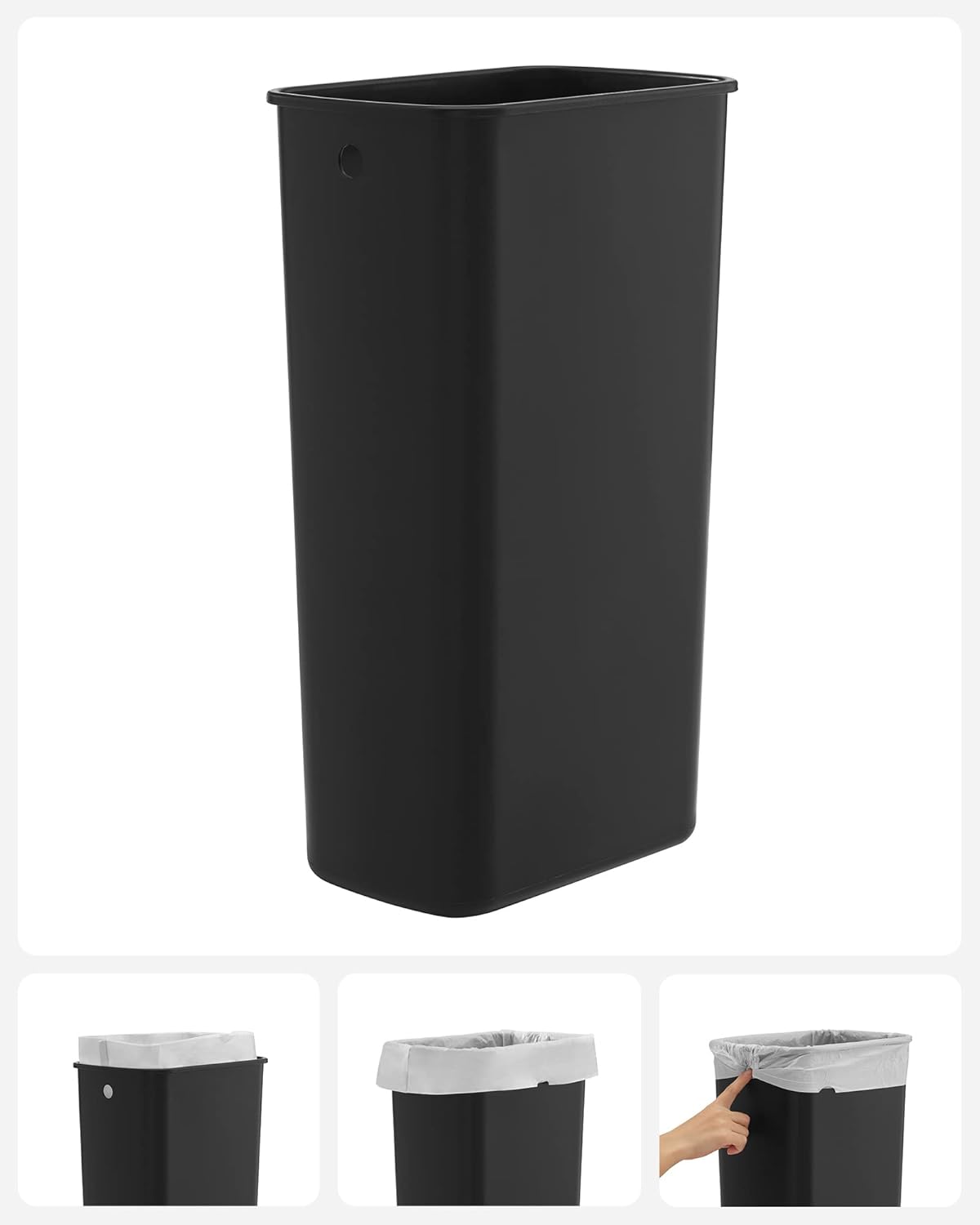40L Dual Compartment Kitchen Trash Can with Soft Close Lid, Recycling Waste Bin with Pedals and Removable Inner Buckets LTB40 Series - with Cloud White | Sold by Uncle Wiener's Wholesale