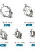 40pcs 6 - 29mm Pipe Clamp Stainless Steel Fuel Clamp Set FS090532 - with | Sold by Uncle Wiener's Wholesale