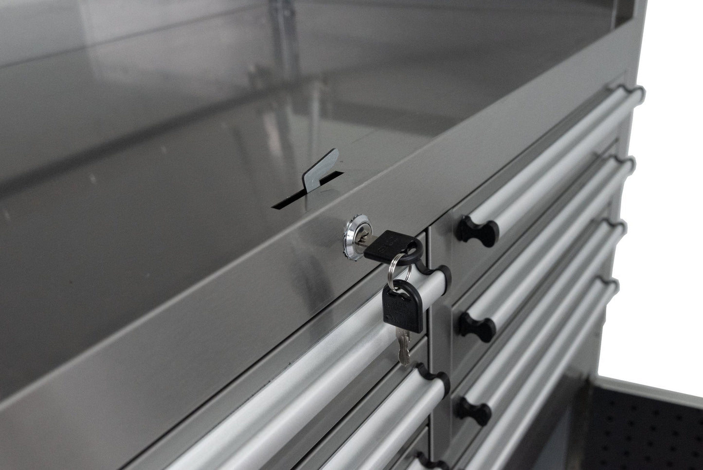 41 - Inch 14 - Drawer Stainless Steel Tool Bench with 5” Locking Casters – TB4118S - with | Sold by Uncle Wiener's Wholesale