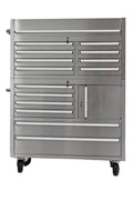 41 - Inch 14 - Drawer Stainless Steel Tool Bench with 5” Locking Casters – TB4118S - with | Sold by Uncle Wiener's Wholesale