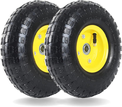 4.10/3.50 - 4 Pneumatic Tire & Wheel Assembly, Lawn & Utility Cart Replacement, 2 Pack – TW4103504P2 - with | Sold by Uncle Wiener's Wholesale