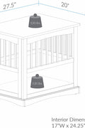 Wooden indoor dog crate styled as end table
Lockable pet crate with solid wood construction
Open slat wood crate for airflow and visibility
Furniture-style dog kennel for small pets
Dual-use pet crate with home decor top surface