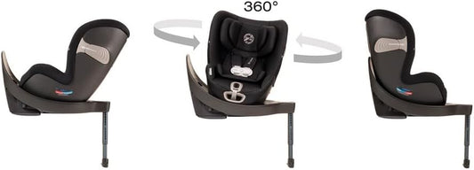Cybex Sirona S Siège auto convertible pivotant à 360° avec technologie Sensor Safe - 12 positions à la volée - Face à l'arrière jusqu'à 22,7 kg - Noir urbain